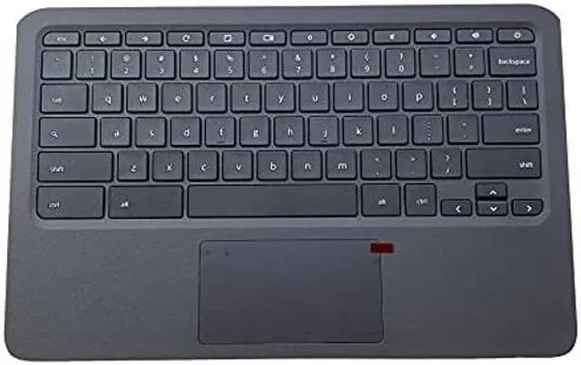 Main image of New Genuine Replacement for HP Chromebook 11A-NB0013DX 11A-NB0047NR NB Laptop Upper Case Palmrest Keyboard Touchpad Assembly Part L99855-001