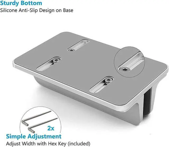 Alt view image 3 of 5 - GodSpin Vertical Laptop Stand for Desk [Adjustable] Sturdy Aluminum Dock Fits All Laptops and USB C Angle Adapter [2 Pack] 90 Degree USB C Type C Male to Female Adapter
