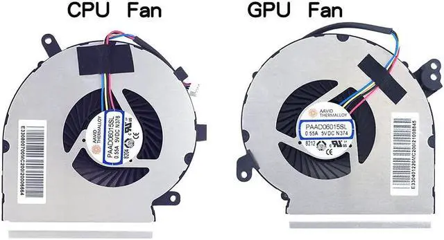 Alt view image 3 of 5 - New Replacement Cooling Fans for MSI GE62MVR GE72MVR 7RG MS-16JC MS-179C Series Laptop Fan One Pair