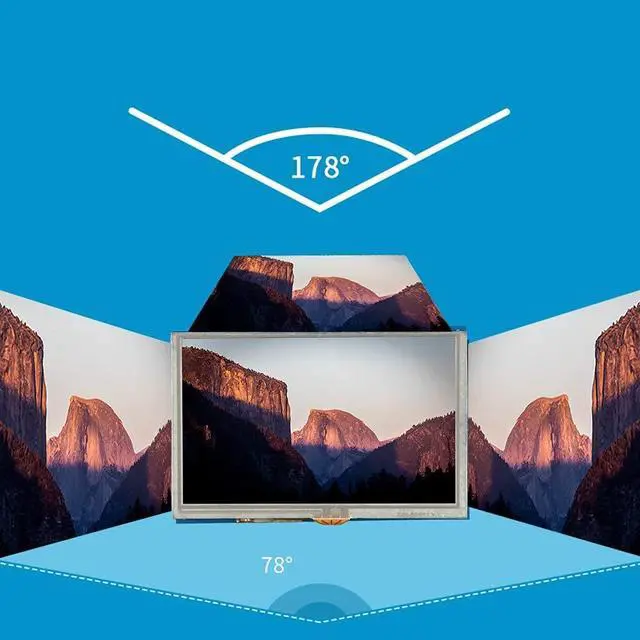 Alt view image 5 of 5 - 5 Inch HDMI LCD Touch Screen 800x480 HD Resolution HD Display for Raspberry PI3 PI2/B+ Monitor,Support Standard HDMI Interface Input