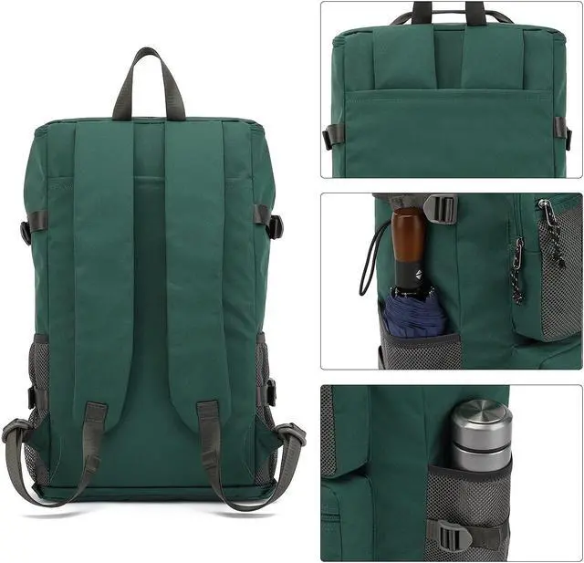 Alt view image 3 of 5 - Kalesi Gym Duffle Bag Backpack 4-Way Waterproof with Shoes Compartment for travel Sport Hiking laptop (Green)