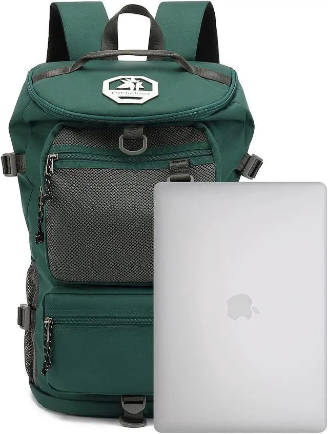 Alt view image 5 of 5 - Kalesi Gym Duffle Bag Backpack 4-Way Waterproof with Shoes Compartment for travel Sport Hiking laptop (Green)