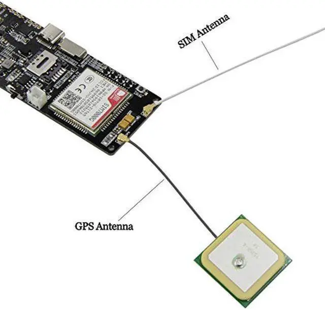 Alt view image 5 of 5 - LILYGO T-SIM7000G ESP32-WROVER-B Solar Charge SIM GPS Antenna CH9102F 16MB 2G/NB TTGO Development Board