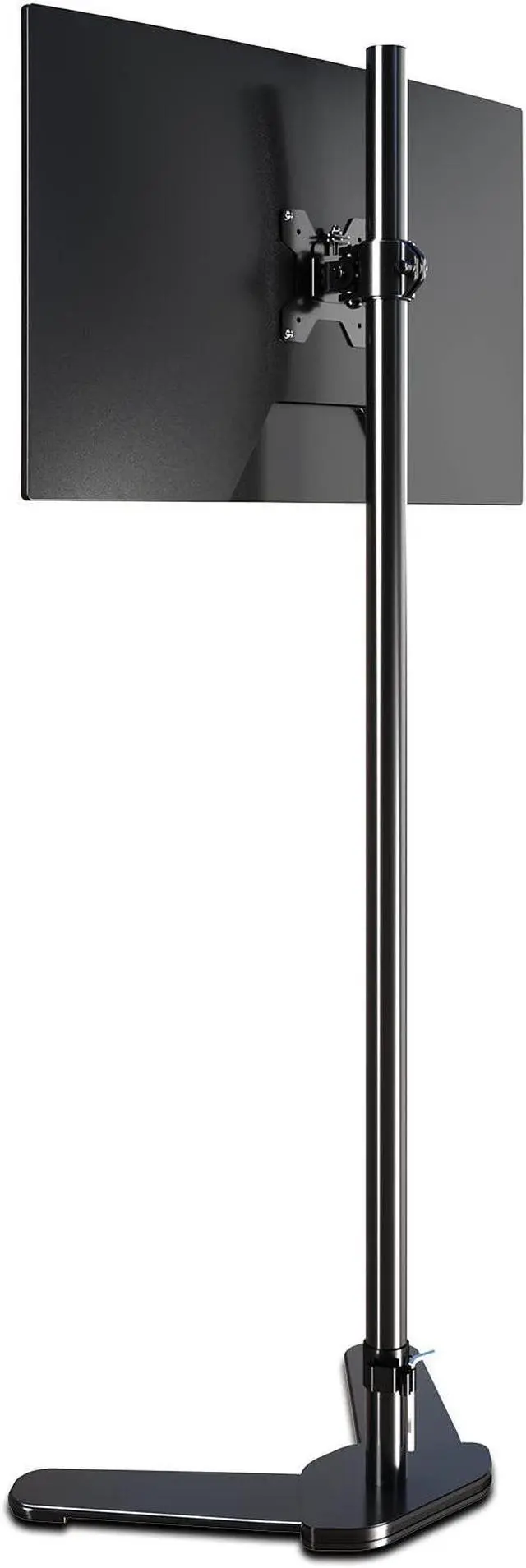 Main image of Single Monitor Mount, Extra Long Monitor Stand, 47 inch Pole Black Stand, Monitor Desk Mount, Single Desk Mount Stand, Computer Screen Mount, VESA Computer Desk Mount, Single Monitor Arm Stand