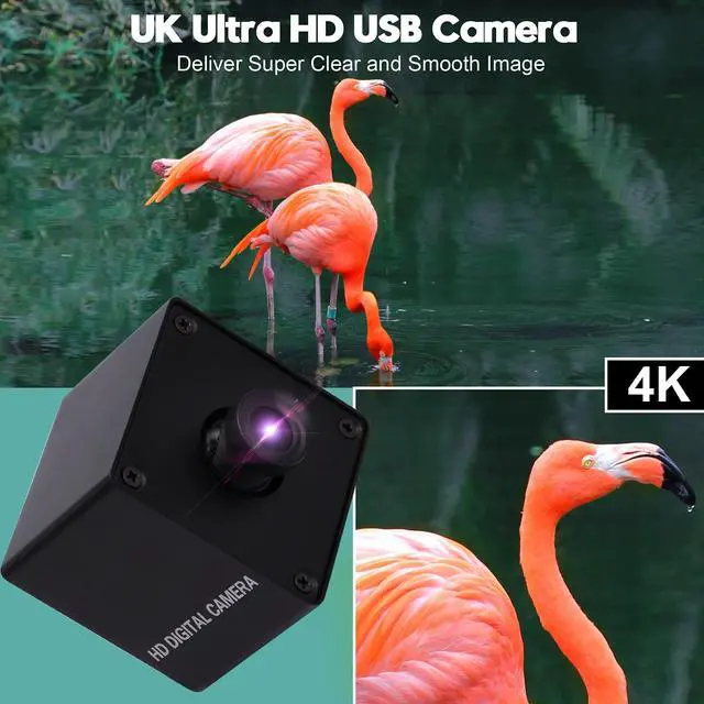 Alt view image 2 of 5 - ELP 4K Camera 3.6mm Fixed Focus Lens Mini USB Webcam,HD 2160P USB Camera with Sony Sensor for Industrial Video Camera