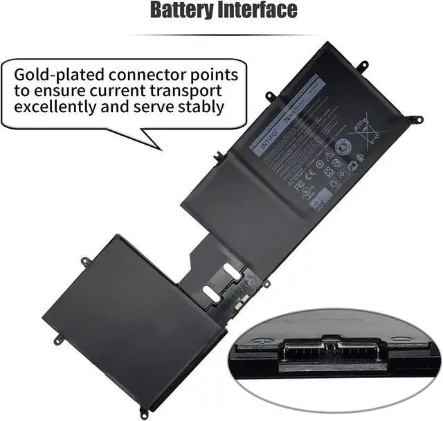 Alt view image 5 of 5 - INTIFO 76Wh Y9M6F Laptop Battery Compatible with Dell Alienware M15 R2 P87F ALW15M-R4958W D4505B D4725B D4728W D4746W D4958W M17 R2 P41E R2-C7XD9 Series 08K84Y 0YM9KC [11.4V 76Wh 6-Cell]