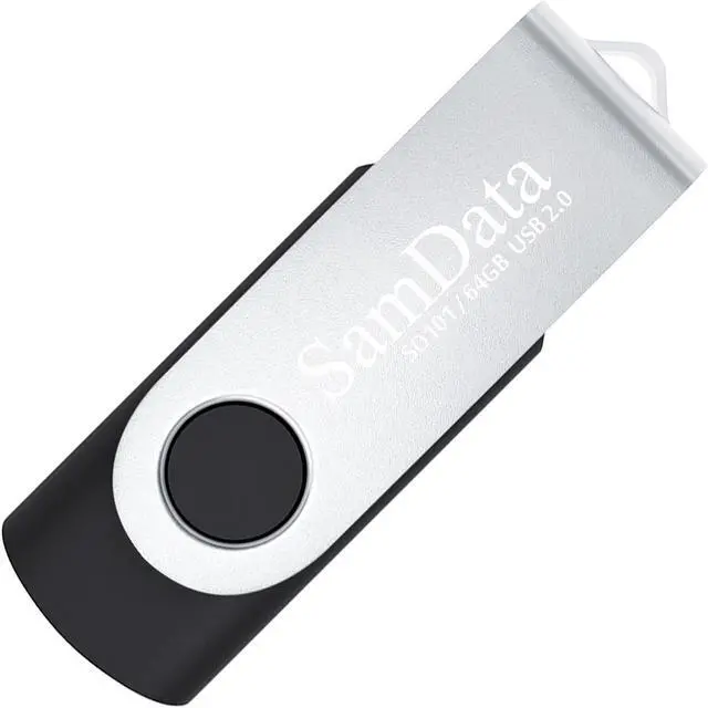 Alt view image 3 of 5 - SamData 64GB USB Flash Drives 10 Pack USB 2.0 Thumb Drives 64GB Jump Drive USB Memory Stick with Led Indicator (Black, 10 Pack)