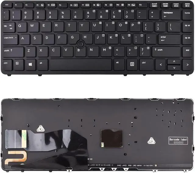Main image of SUNMALL Replacement Keyboard Compatible with HP EliteBook 840 G1 G2 / 850 G1 G2 / 745 G1 G2/HP ZBook 14 5U G2 with Backlight and Pointer