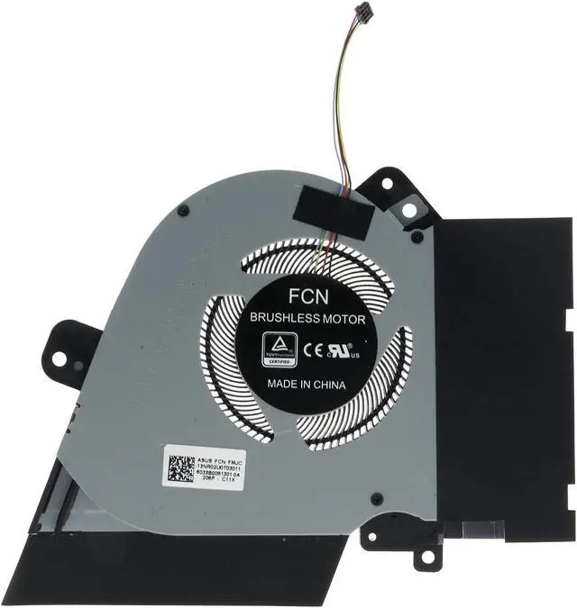 Alt view image 5 of 7 - Replacement CPU & GPU Cooling Fan for ASUS ROG Zephyrus GU502GW GU502GV GU502GV-BI7N10 GU502LW GU502LW-BI7N6 GU502LV GU502LWS GX502GW GX502GV Gx502lws FLGN FL6G FMJC, FLG9 FL6H FMJD 12V 1A