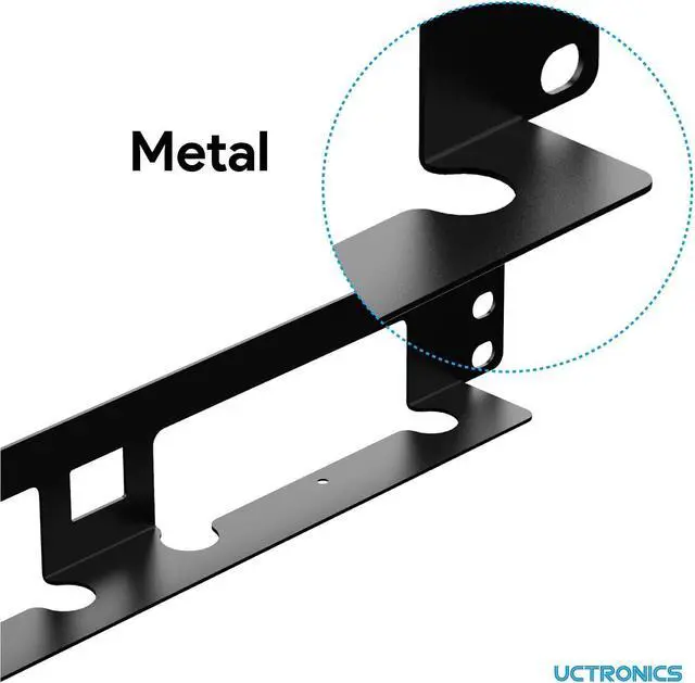Alt view image 3 of 5 - UCTRONICS NUC Rack Mount, 19" 1U Rackmount Supports 3 Units of Low Model NUC