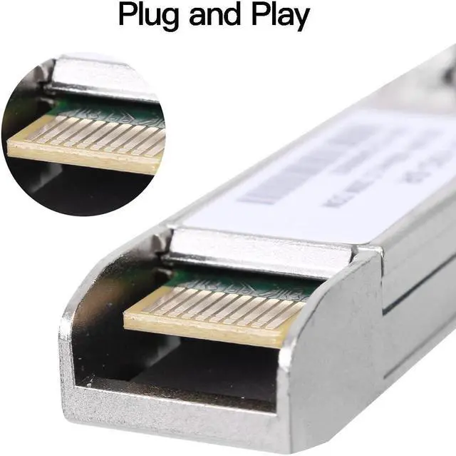 Alt view image 4 of 5 - 2PCS 10G Sfp LC MMF300m 10GBase-SR SFP+ Transceiver, 10G 850nm MMF, up to 300 Meters, Compatible with Cisco SFP-10G-SR, Meraki MA-SFP-10GB-SR, Ubiquiti UF-MM-10G, Mikrotik, Netgear, D-Link