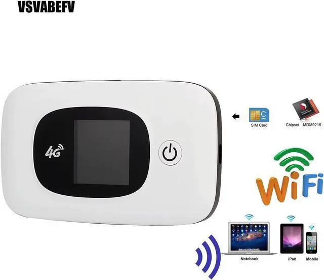 Alt view image 4 of 5 - 4G LTE Mobile WiFi Router with SIM Card Slot for Travel, Unlocked Portable WiFi Router Hotspot Devices for Travel, ATT T-Mobile Hotspot Devices Portable WiFi Hotspot, Support B2/B4/B5/B12/B17
