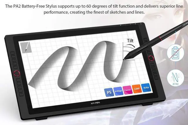Alt view image 4 of 5 - XP-PEN Artist24 Pro & 23.8 Inch Screen Protectors(Pack of 2)