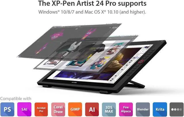 Alt view image 5 of 5 - XP-PEN Artist24 Pro & 23.8 Inch Screen Protectors(Pack of 2)