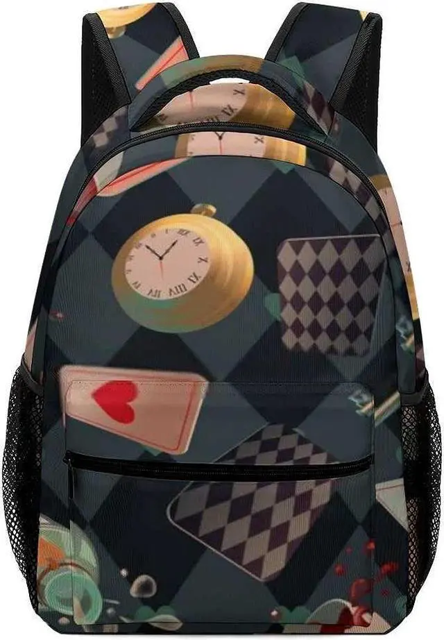 Main image of Travel Laptop Backpack Wonderland Floating Decoration Large Capacity Business Ddurable Water Resistant College Laptop iPad Tablet Bag for Men and Women