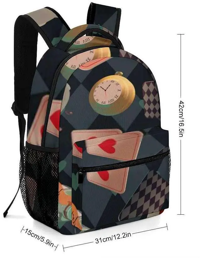 Alt view image 2 of 5 - Travel Laptop Backpack Wonderland Floating Decoration Large Capacity Business Ddurable Water Resistant College Laptop iPad Tablet Bag for Men and Women