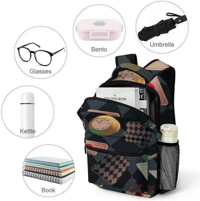 Alt view image 4 of 5 - Travel Laptop Backpack Wonderland Floating Decoration Large Capacity Business Ddurable Water Resistant College Laptop iPad Tablet Bag for Men and Women