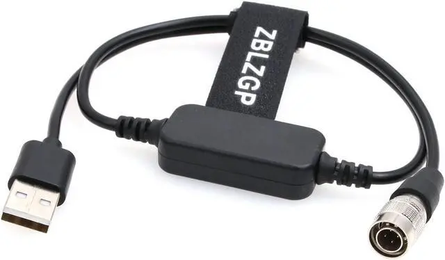 Main image of ZBLZGP Hiorse-USB-Zoom-Cable 4 Pin Hirose Male to USB Power Cable for Zoom F4 F8|Sound Devices 688 633|Zaxcom