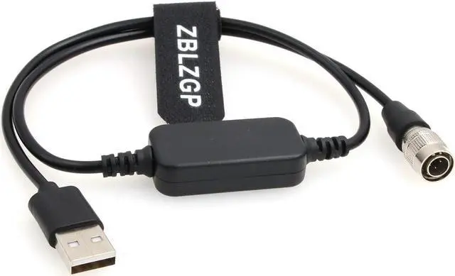 Alt view image 3 of 5 - ZBLZGP Hiorse-USB-Zoom-Cable 4 Pin Hirose Male to USB Power Cable for Zoom F4 F8|Sound Devices 688 633|Zaxcom