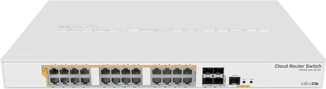Main image of Mikrotik Cloud Router Switch CRS328-24P-4S+RM 24-Port Gigabit Ethernet Switch with 4 10Gbps SFP+ Ports