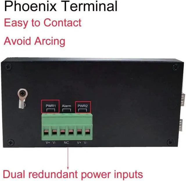 Alt view image 4 of 5 - OLYCOM Managed Switch Poe Giabit Ethernet 8 Port RJ45 with POE+ 4 Port SFP Din Rail IP40 Vlan QoS STP/RSTP for Outdoor Use