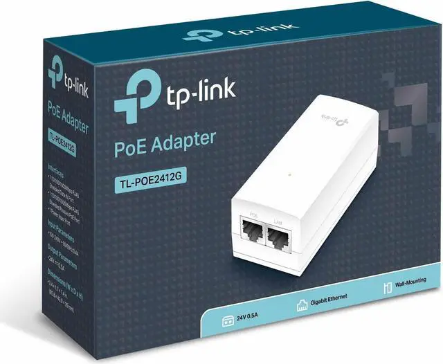 Alt view image 4 of 4 - TP-LINK TL-POE2412G 24V Passive PoE Adapter