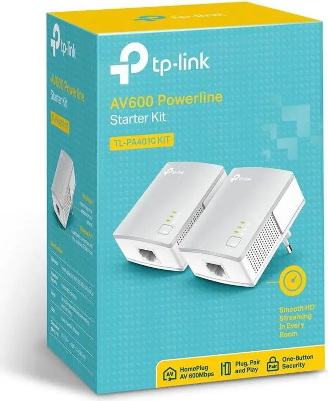 Alt view image 5 of 5 - TP-Link TL-PA4010KIT v1. 3,"AV500 Nano Powerline Ethernet Adapter Kit