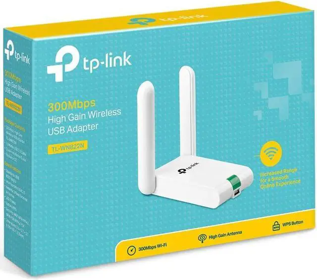 Alt view image 5 of 5 - TP-Link USB Wifi Dongle 300Mbps High Gain Wireless Network Adapter for PC Desktop and Laptops. Supports Win10/8.1/8/7/XP, Linux 2.6.24 - 4.9.60, Mac OS 10.9 - 10.15 (TL-WN822N)