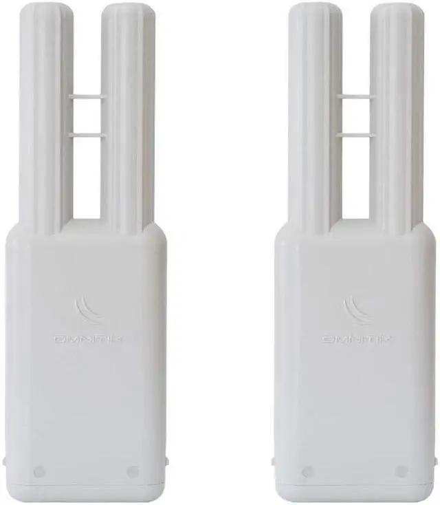 Main image of Mikrotik OmniTIK 5 PoE (RBOmniTikUPA-5HnD) 2-UNITS weatherproof outdoor Access Point with dual-polarized omni antennas, 5xEthernet ports with PoE output, 802.11a/n wireless radio