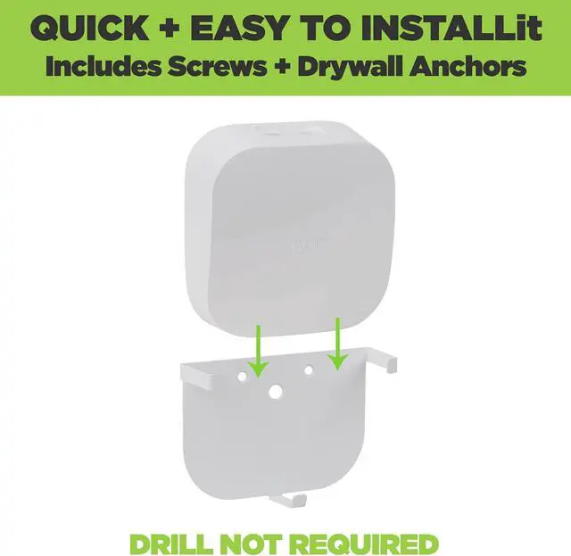 Alt view image 5 of 5 - HIDEit Mounts EPro 6E Wall Mount for Eero Pro 6E Mesh Wi-Fi Router - American Company - Steel Wall Mount Compatible with Eero Pro 6E - Not Compatible with Eero Pro or Eero Pro 6