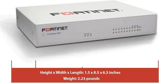 Alt view image 3 of 5 - Fortinet FortiGate 60F Hardware - Next-Gen Firewall Protection & Security