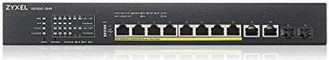 Alt view image 2 of 5 - ZYXEL 12-Port PoE Switch Multi-Gigabit Ethernet Smart (XS1930-12HP) - Managed, with 8X 10G PoE++ @ 375W, 2X 10G Ethernet, 2X 10G SFP+, Optional Nebula Cloud, Rackmount, Limited Lifetime Protection