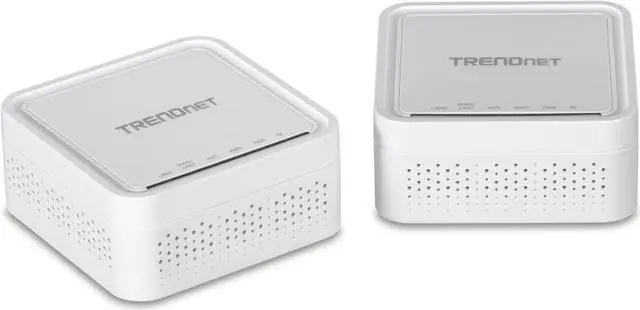 Main image of TRENDnet AC1200 WiFi EasyMesh Kit, Includes 2 x AC1200 WiFi Mesh Nodes, App-Based Setup Utility, Seamless WiFi Roaming, Beamforming, Supports 2.4GHz and 5GHz Devices, TEW-832MDR2K, White