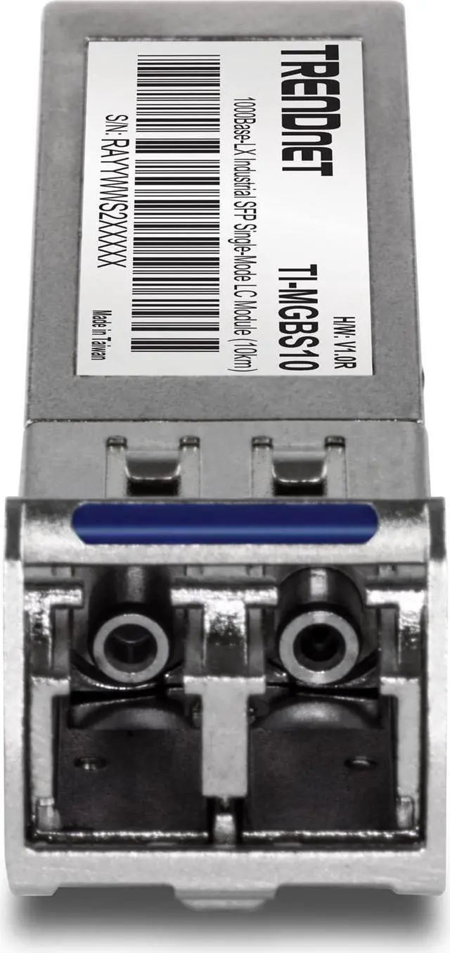 Alt view image 5 of 5 - TRENDnet TI-MGBS10,1000Base-LX Industrial SFP Single-Mode LC Module (10km), Lifetime Protection