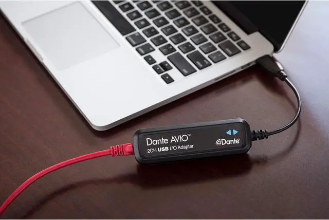Alt view image 4 of 5 - Audinate Audinate Dante AVIO 2x2 USB Type-C I/O Adapter for Dante Audio Network