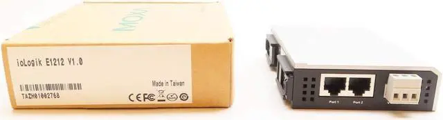 Main image of MOXA ioLogik E1212 Remote Ethernet I/O, 8DI/8DIO, 2-Port Switch