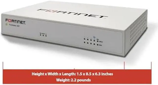 Alt view image 3 of 5 - FORTINET FortiGate-40F Firewall Appliance - 5 Gigabit Ethernet RJ45 Ports, Ideal for Small Businesses (Appliance Only, No Subscription) (FG-40F)