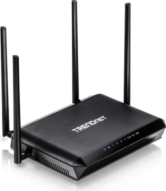Main image of TRENDnet AC2600 MU-MIMO Wireless Gigabit Router, Increase WiFi Performance, WiFi Guest Network, Gaming-Internet-Home Router, Beamforming, 4K streaming, Quad Stream, Dual Band Router, Black, TEW-827DRU