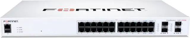 Main image of Fortinet FortiSwitch - 124F-FPOE L2+ Managed PoE Switch with 370W PoE (FS-124F-FPOE)