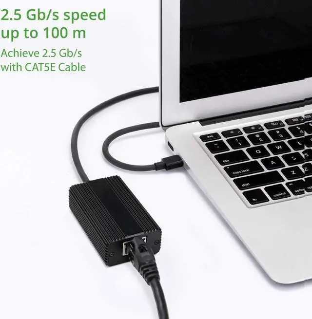 Alt view image 4 of 4 - IO CREST USB-C Type C 3.1 2.5 Gigabit Ethernet Adapter LAN RJ-45 10/100/1000/2500 (SD-ADA24064)