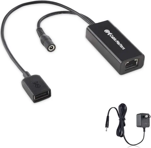 Alt view image 5 of 5 - Cable Matters USB Over Ethernet Extender with Power Adapter up to 150 ft - Full USB 2.0 Support for Keyboard, Mouse, Webcam, and More