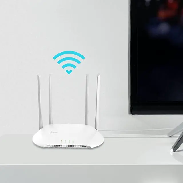 Alt view image 4 of 5 - TP-Link AC1200 Dual-Band Wi-Fi Access Point, 867Mbps at 5GHz + 300Mbps at 2.4GHz, MU-MIMO, 1 Gigabit Ports, Passive PoE Supported, Multi-SSID, 4 fixed antennas, Beamforming, White