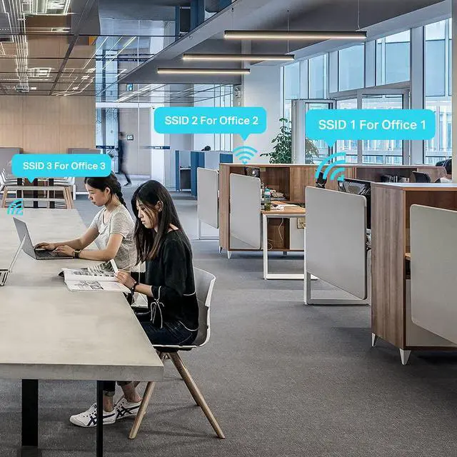 Alt view image 5 of 5 - TP-Link AC1200 Dual-Band Wi-Fi Access Point, 867Mbps at 5GHz + 300Mbps at 2.4GHz, MU-MIMO, 1 Gigabit Ports, Passive PoE Supported, Multi-SSID, 4 fixed antennas, Beamforming, White