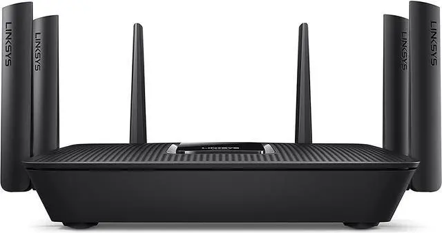 Alt view image 5 of 5 - Linksys WiFi 5 Router, Tri-Band, 3,500 Sq. ft Coverage, 25+ Devices, Speeds up to (AC4000) 4.0Gbps - EA9300