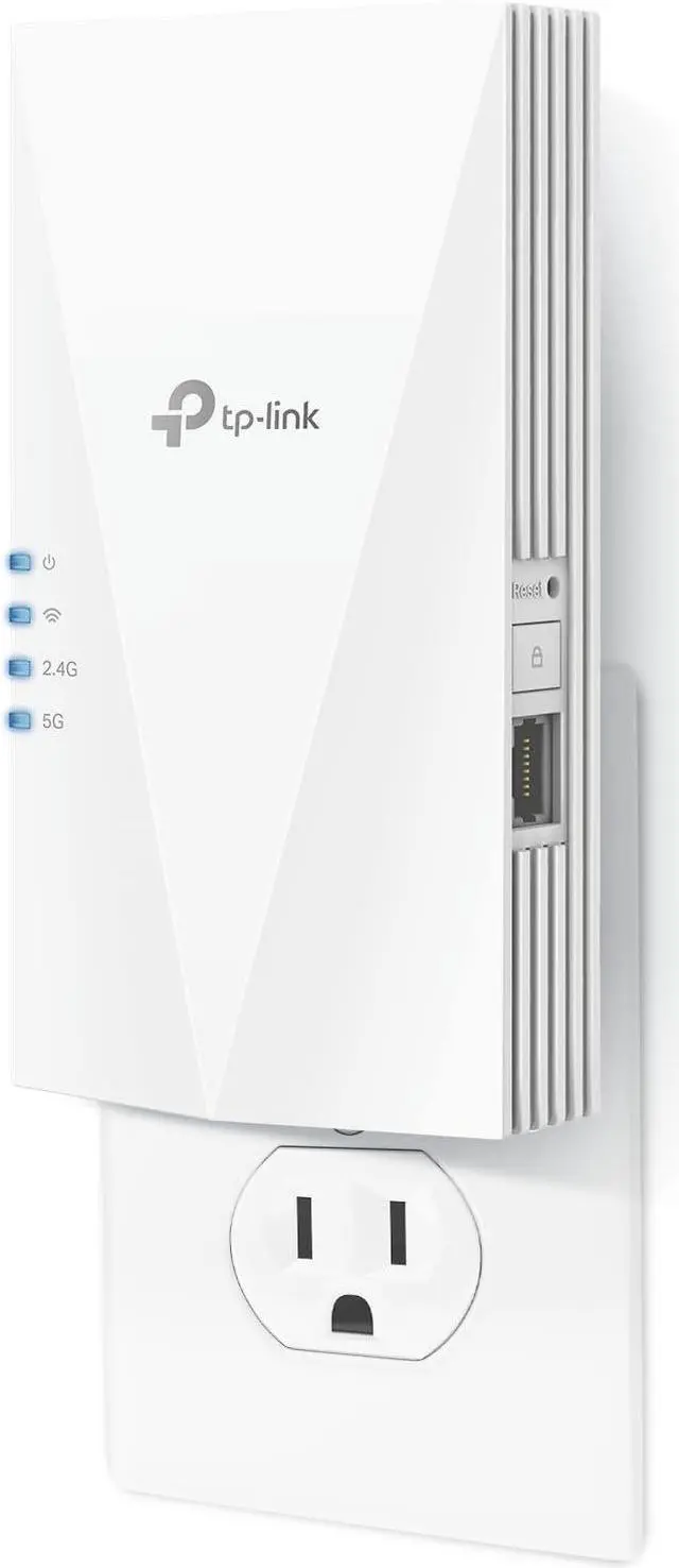 Main image of TP-Link AX1500 WiFi Extender Internet Booster(RE500X), WiFi 6 Range Extender Covers up to 1500 sq.ft and 25 Devices,Dual Band, AP Mode w/Gigabit Port, APP Setup, OneMesh Compatible
