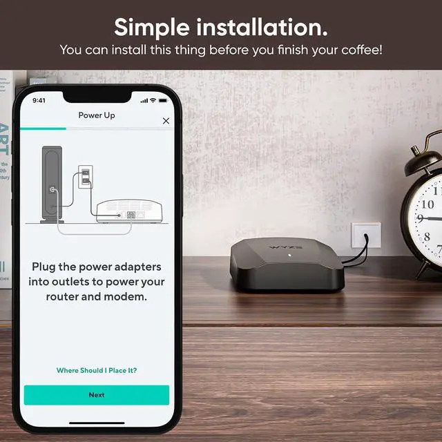 Alt view image 4 of 5 - Wyze AXE5400 Tri-Band Wi-Fi 6E Mesh Router Pro, Covers up to 2000 Sq. Ft, Replaces Legacy Routers for Whole Home Coverage, Supports Wired Backhaul, 1x1 Gbps & 2x1 Gbps Ports - 1 Pack