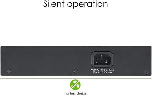 Alt view image 3 of 5 - Zyxel 16-Port Gigabit Ethernet Unmanaged Switch - Fanless Design [GS1100-16]