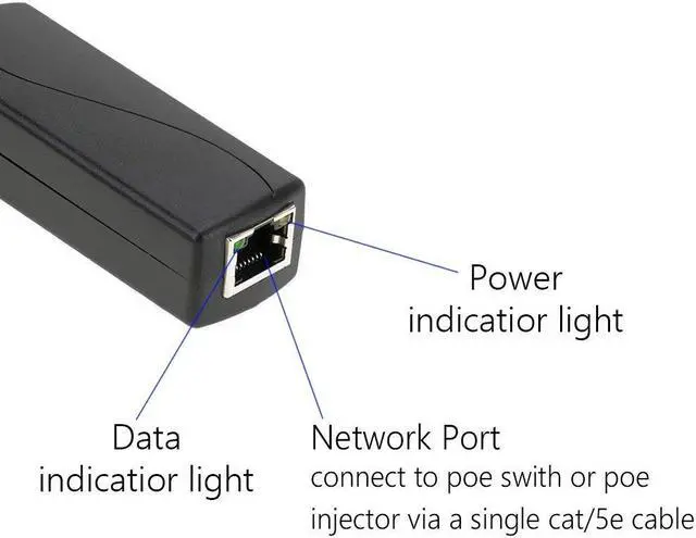 Alt view image 4 of 5 - ANVISION 4-Pack Active 48V to 12V PoE Splitter Adapter, IEEE 802.3af Compliant, 10/100Mbps, for IP Camera AP Voip Phone and More