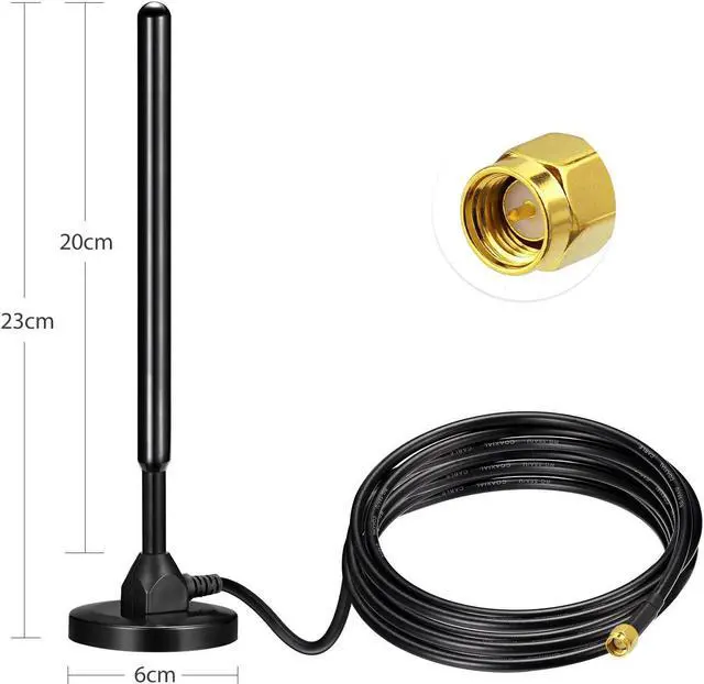 Alt view image 2 of 5 - Bingfu 4G LTE Cellular MIMO Magnetic Base SMA 3dBi Antenna Compatible with 4G LTE Wireless CPE Router Cellular Gateway Industrial IoT Router Modem Trail Game Cam Cell Phone Security Camera