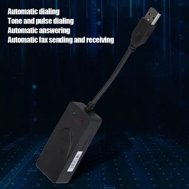 Alt view image 3 of 5 - Ciciglow Fax Modem, Dual Port USB 2.0 56K External MODEM, Suitable for Win 98/2000/ME/XP/Vista/CE5.0/10/8.1/8/7